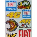 Kit De Adesivos Valentino Rossi Fiat 21 X 30cm Shopee Brasil