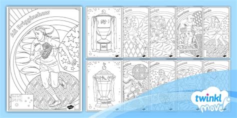 Rugby League Mindfulness Colouring Pages Profesor Hizo