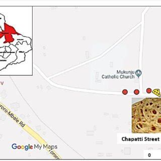 Map Showing Place Of Residence Of Cases Of Organophosphate Poisoning