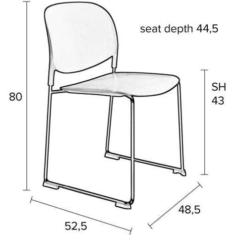 Naken Interiors Stacks Chair Grey Naken Interiors