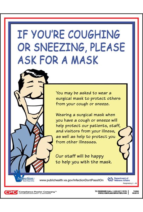 If You Are Coughing Please Ask For A Mask Poster Compliance Poster