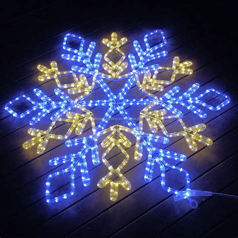 Outdoor Christmas Decorations Lighted Snowflake Light Buy Christmas