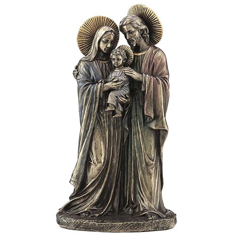 Holy family bronze material - metal decor|garden art sculpture