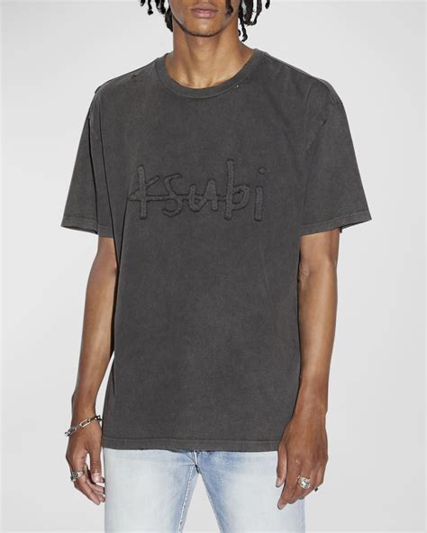 Ksubi Men S Biggie Faded Logo T Shirt Neiman Marcus