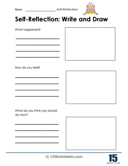 Self Reflection Worksheets 15 Worksheets