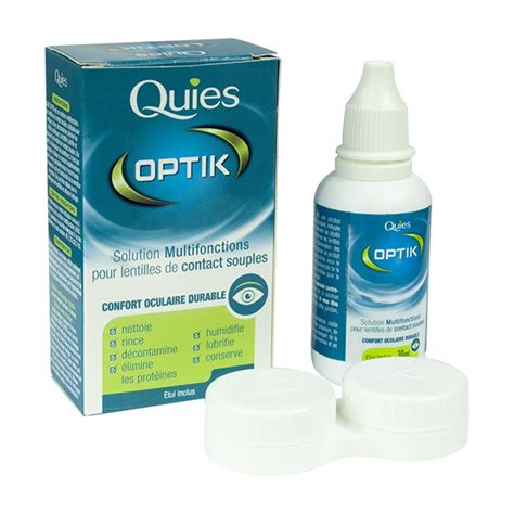 Quies Optik Mini Solution Multifonctions Lentilles De Contact Souples