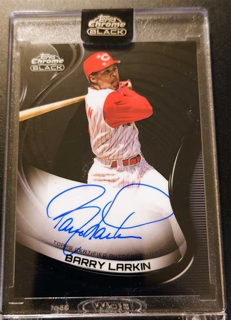 Yahoo Mlb Topps Chrome Black Auto Barry Larkin