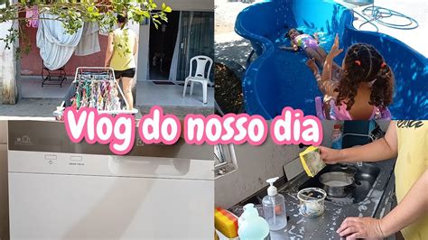 Vlog Seis Horas Faxinando A Cozinha Montamos A Piscina Dia De Sol