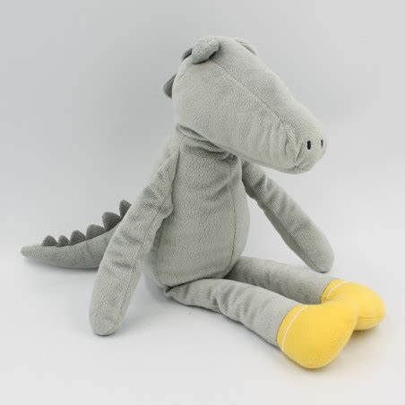 Doudou Crocodile Gris OBAIBI