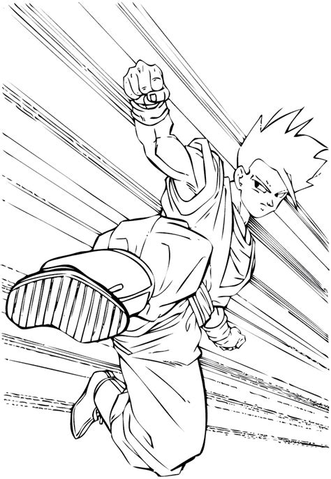 Coloriage Sangohan L Gant Galerie Coloriage Sangohan Dbz Imprimer