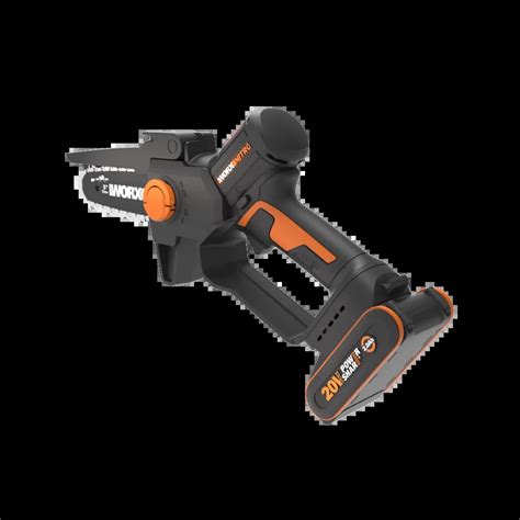 20v Cordless Pole Chainsaw With Battery Worx Wg325e