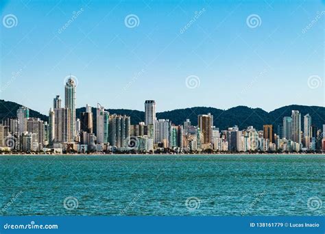 Balneario Camboriu Skyline, in Santa Catarina, Brazil Stock Image ...