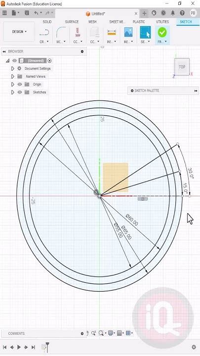 Fusion 360 Using Arcs To Make A Knob Handle 3dprinting Fusion360 Cad Fusion360tutorial