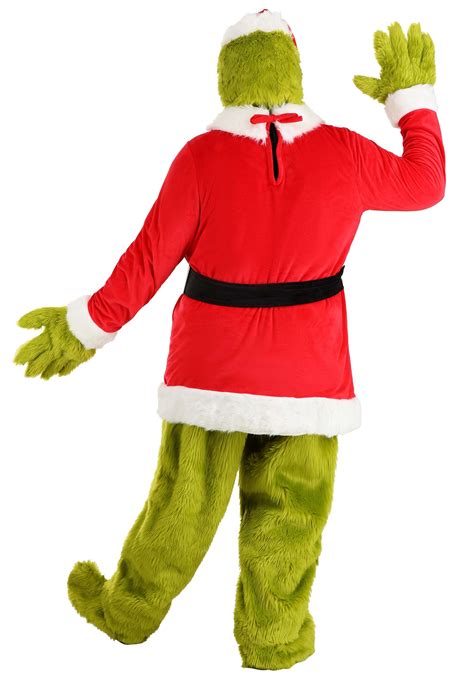 Plus Size Dr Seuss Santa Suit Grinch Open Face Costume Grinch Costumes