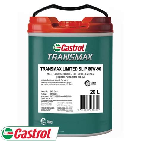 Castrol Limited Slip W Transmax Litre Collier Miller