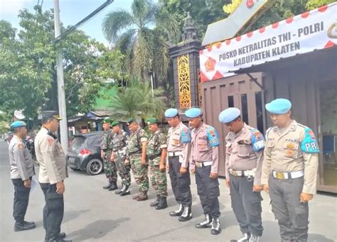 Polda Jateng Dan Kodam Iv Diponegoro Dirikan Posko Netralitas Di Alun