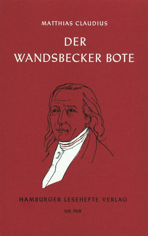 Claudius Matthias Der Wandsbecker Bote Hamburger Lesehefte Verlag