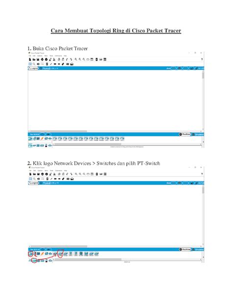 cara membuat topologi ring di cisco packet tracer