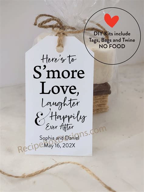 Heres To Love Laughter Happily Ever After Smore Kits Pack Of 40