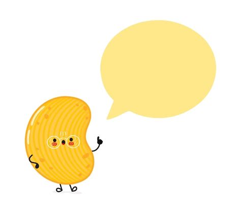 Premium Vector Cute Funny Chips Speech Bubble Character