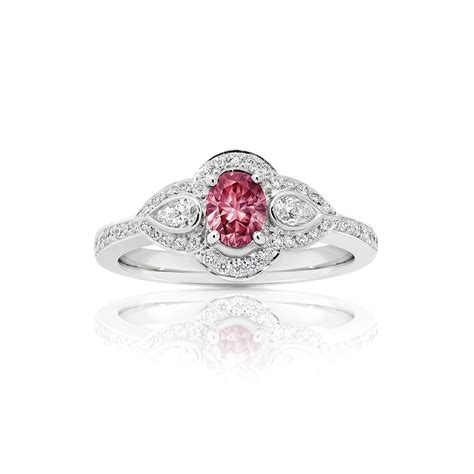 Unique Scarlett Australian Argyle Pink Diamond™ Engagement Ring