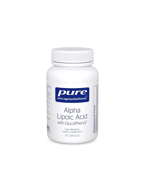 Alpha Lipoic Acid With GlucoPhenol 120 Caps Pure Encapsulations