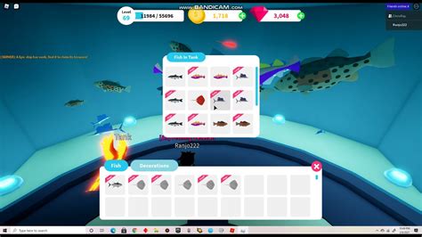 Roblox Fishing Simulator Part Adding Fish In My Aquarium Season