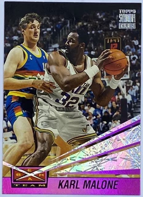 1993 94 TOPPS STADIUM Club Karl Malone Beam Team 9 Utah Jazz 6 50