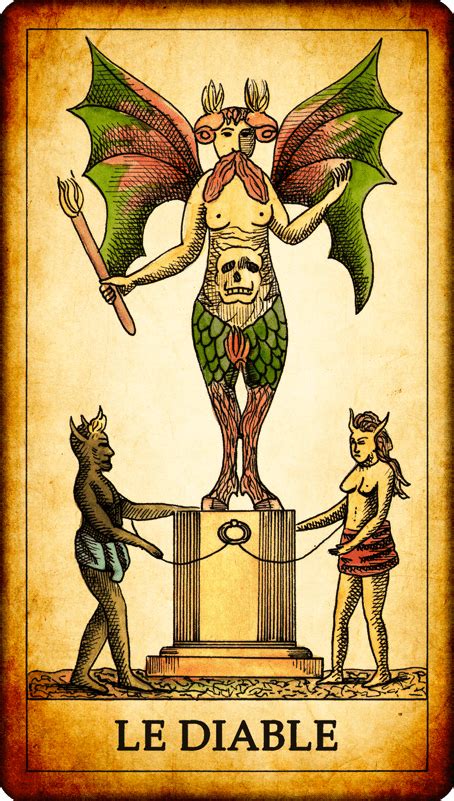 Cartes De Tarot Le Diable