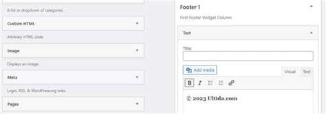 How To Add Footer In WordPress 3 Ways ULTIDA