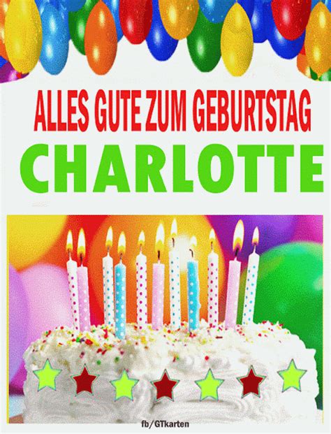 Alles Gute Zum Geburtstag CHARLOTTE HBDAY ART DE