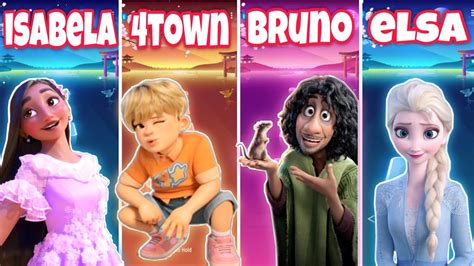 Isabela Vs 4town Vs Bruno Vs Elsa We Talk About Bruno Tiles Hop Edm