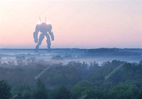 M Quina De Batalla Gigante Militar De Ciencia Ficci N Robot Humanoide