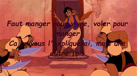 Aladdin Je Vole Paroles YouTube