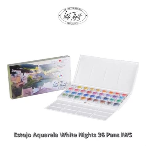 Kit 36 Tintas Aquarela White Nights Pastilha 1244 MercadoLibre