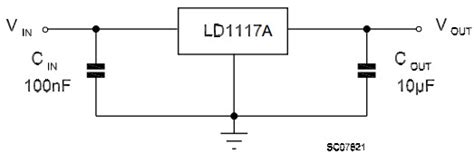 Typical Application Circuit For Ld B Low Drop Fixed And Adjustable