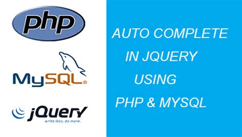 Autocomplete In Jquery Using Php And Mysql A Beginner Tutorial