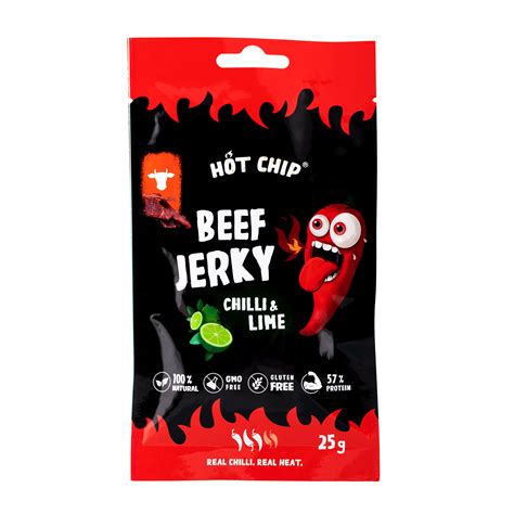 Hot Chip Beef Jerky Chilli And Lime Hotsauceee