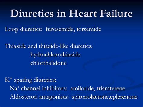 When To Stop Diuretics In Heart Failure