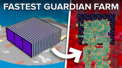 How To Build A 600000 Items Perh Guardian Farm In Minecraft A Step