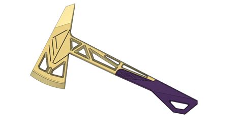 Valorant Prime Axe 3d Files Etsy