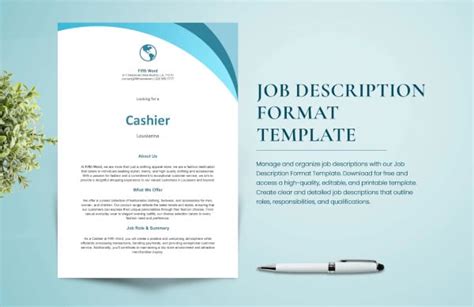 19 Job Description Templates In Word