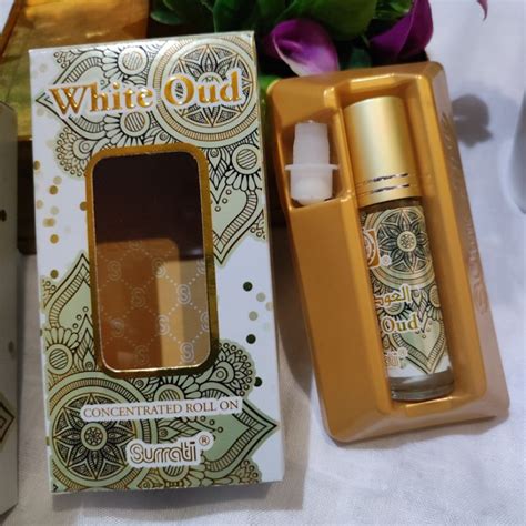 Surrati White Oud Ml Minyak Wangi Attar Ml Roll On Concreted Roll On