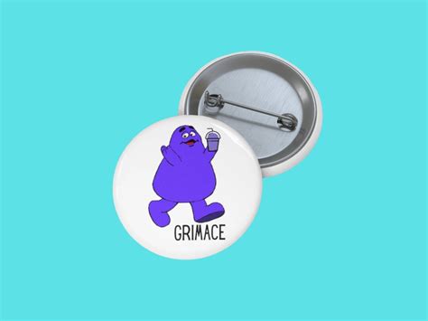 Grimace Pin Hbd Grimace Shake Mc Donald S Funny Pin Meme Pin Adult Pin