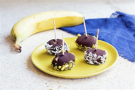 Chocolate Dipped Banana Bites Recipe Myfooddiary