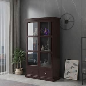 Wiawg White Wooden Accent Storage Cabinet Freestanding Cupboard With