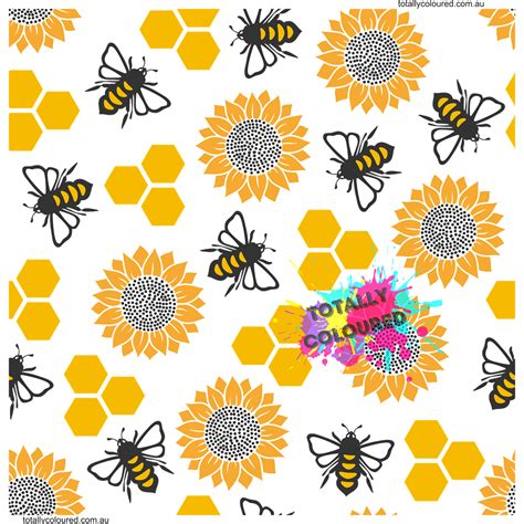 Honeycomb & bee pattern | Totally Coloured