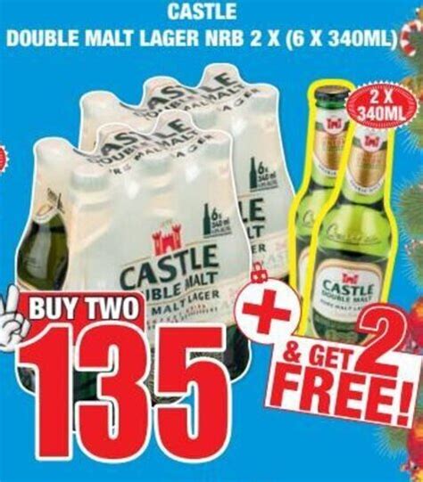 Castle Double Malt Lager NRB 2x6x340ml Offer At Boxer