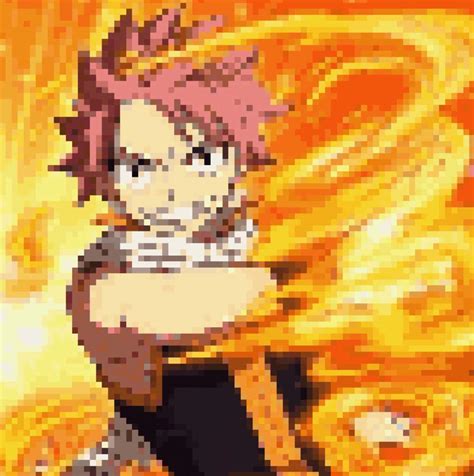 Natsu Pixel Art Fairy Tail Amino