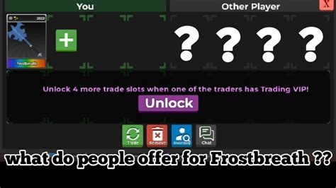 What Do People Offer For Frostbreath Survive The Killer Roblox